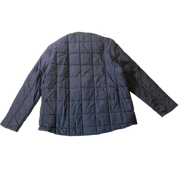 Lands End Mens Quilted Jacket Navy XXL - Picture 2 of 9